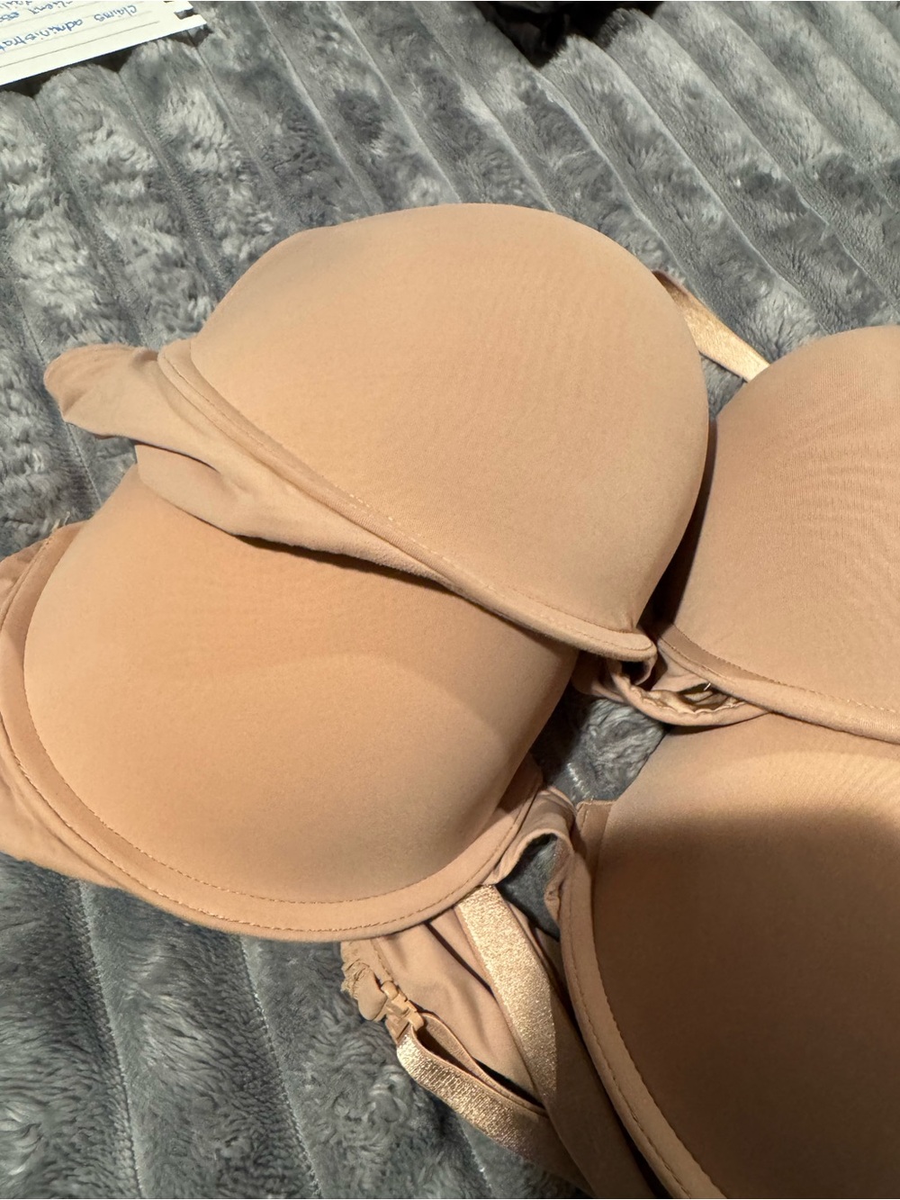 BUNDLE - 2x Victoria's Secret Push Up T-Shirt Bra in Nude - Picture 6 of 6